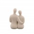 Decorative ceramic statue, 12.3x5.3xH16.3cm Color White