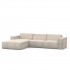 Fabric corner sofa, 297x175xH74cm - MASSIMO Right / Left Left