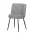 Fabric chair, 52x61.5xH80CM - LYDIA Color gris foncé