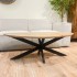 TOKYO Table basse en bois galet  130x67xH46CM Couleur Naturel