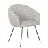 Fabric club chair, 62x60xH79 cm - CLOUD Color gris chiné