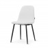 Chair in corduroy fabric, 53x44xH87CM Color White