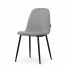 Chair in corduroy fabric, 53x44xH87CM Color Grey