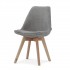 Fabric chair, 58x49.5x82CM Color Taupe