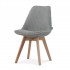 Fabric chair, 58x49.5x82CM Color Gris clair