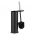 Brosse pour WC en acier Couleur Noir mat