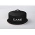 Steel cake box, D28.5xH12.5CM Color Black