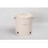 Stalen voedselcontainer, D22xH23CM Kleur Beige