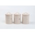 Stalen voedselcontainer, D11xH15CM Kleur Beige