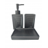 Set of 3 bathroom accessories Color Black