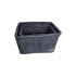 Set of 2 fabric storage boxes Color Blue