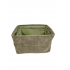 Lot de 2 boîtes de rangement en tissu Couleur Vert