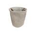 Fabric laundry basket, D35xH38CM Color Beige