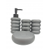 Set of 4 bathroom accessories Kleur Grijs