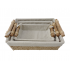 Decorative basket, 31x20xH11CM Color Off White