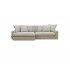 Reversible corduroy corner sofa in soft fabric -274x155x77-VITO Right / Left Left