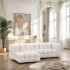 Fabric corner sofa, 310x164xH67 cm - NUAGE Colors Beige