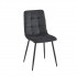 Stain-resistant velour upholstered chair, 43x53xH91cm Color Black