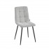 Stain-resistant velour upholstered chair, 43x53xH91cm Color Grey