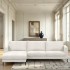 Fabric corner sofa, 250x164xH67 CM - SOPHIA Color Taupe