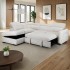 Fabric corner sofa bed, 258x223xH79/98CM - VENICE Right / Left Left