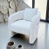 Fauteuil en velours, 75x82xH80CM - MIRA Couleur Beige