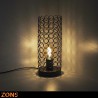 Lampe À Poser En Métal 14,5xH35cm 4 Couleurs Assorties + Ampoule EDISON ROSETARBES lamp metal gray H35cm + bulb Edison 4 color
