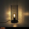 Lampe À Poser En Métal 14,5xH35cm 4 Couleurs Assorties + Ampoule EDISON ROSETARBES lamp metal black H35cm + bulb Edison 4 color