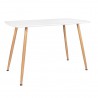 Table Salle À Manger STOCKHOLM L120xL70xH75cm BLANCKitchen table 4 to 6 persons white