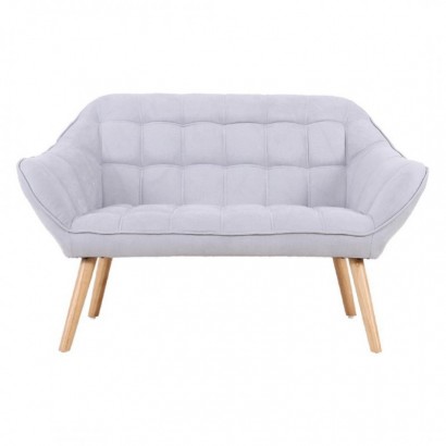 Suede 2-seater sofa bed -...