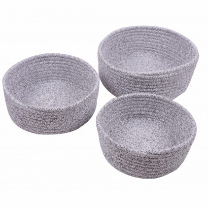 LOU set of 3 baskets - Grey