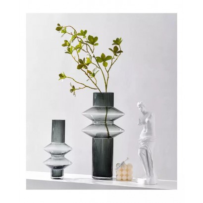Vase SARAYA en verre H21,5 cm