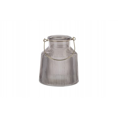 Glass candle lantern with...