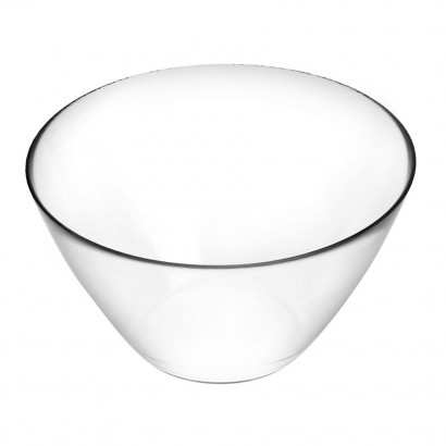 Clear glass salad bowl 400 cl