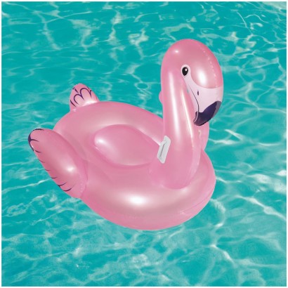 Inflatable pink flamingo...