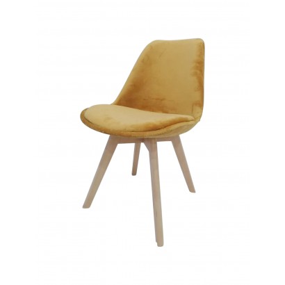 Velvet chair, beech wood...