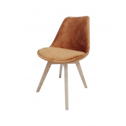 Velvet chair, beech wood...