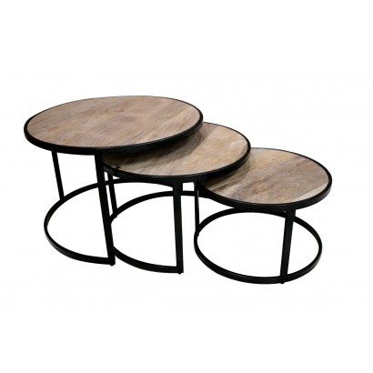 Round coffee table in set...