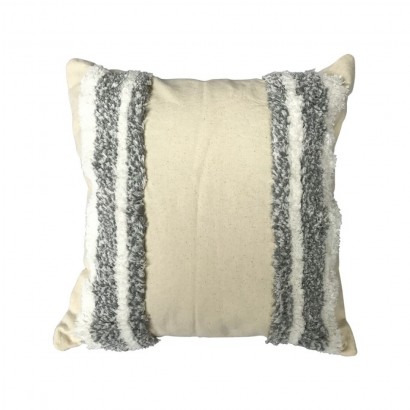 Embroidered lines cushion...