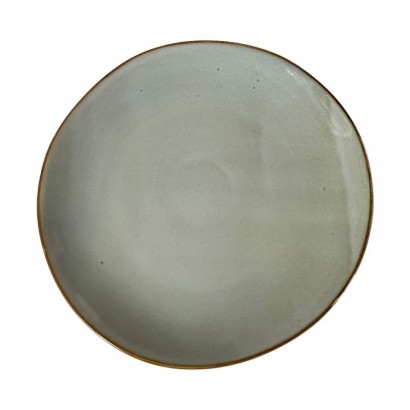 Beige ceramic dinner plate,...