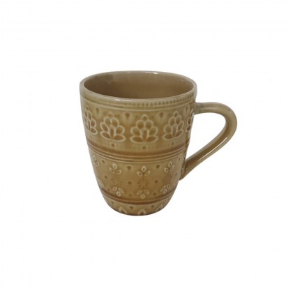 Yellow ceramic mug - MONIKA