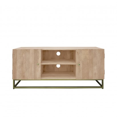 Wooden TV stand with 2...