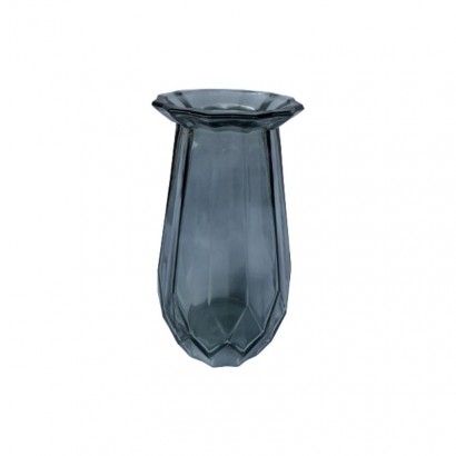 Glass vase, D10xH20CM - Grey