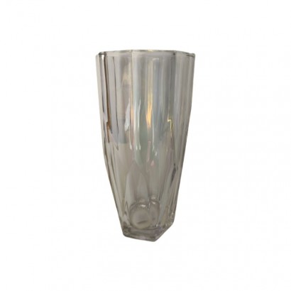 Colored glass vase,...