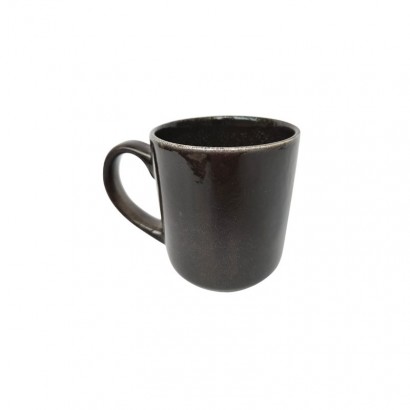 Black ceramic mug, 400ml -...