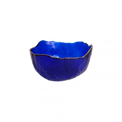 Glass salad bowl with...