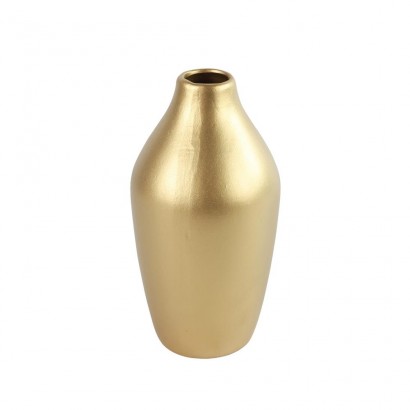 Gouden keramische vaas, H21cm
