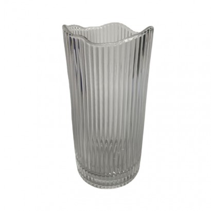 Transparent glass vase...