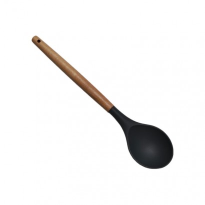 Silicone spoon with wooden...