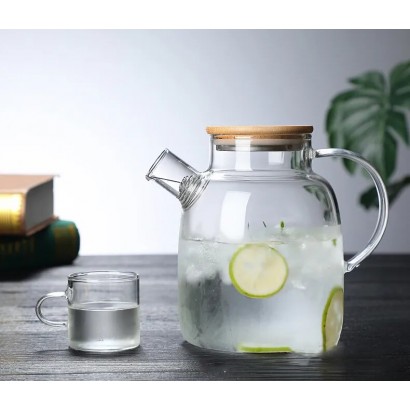 1.8L glass teapot with...